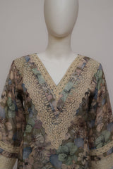 Sahmira Elegant Floral Lace Detailing Luxury Dress