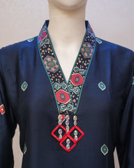 Sahmira Midnight Navy Heritage Embellished Kurti