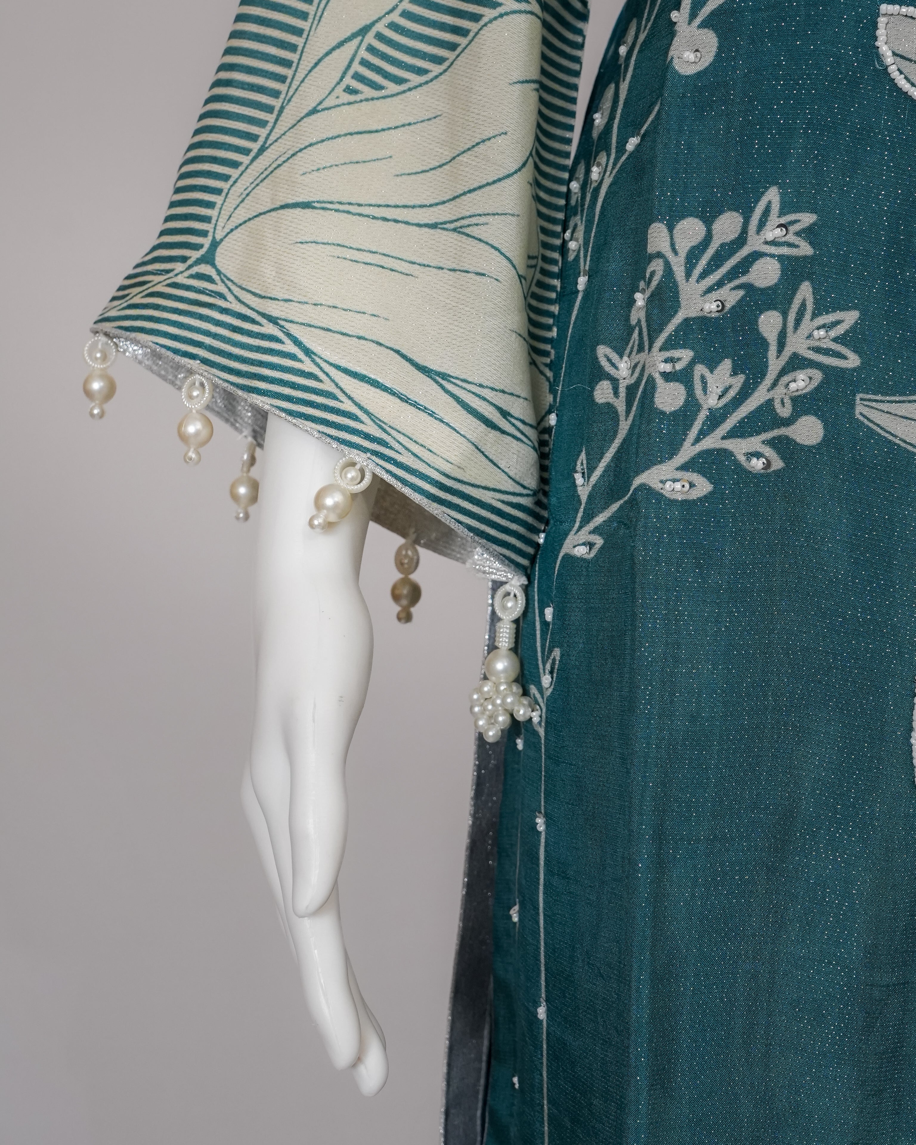 Sahmira Blue Lady Blossom Printed Kurta Dress