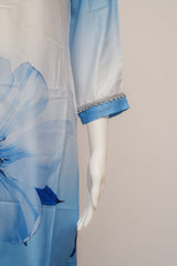 Sahmira Blue Blossom 3-Piece Premium Co-Ord Set