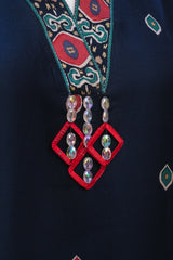 Sahmira Midnight Navy Heritage Embellished Kurti